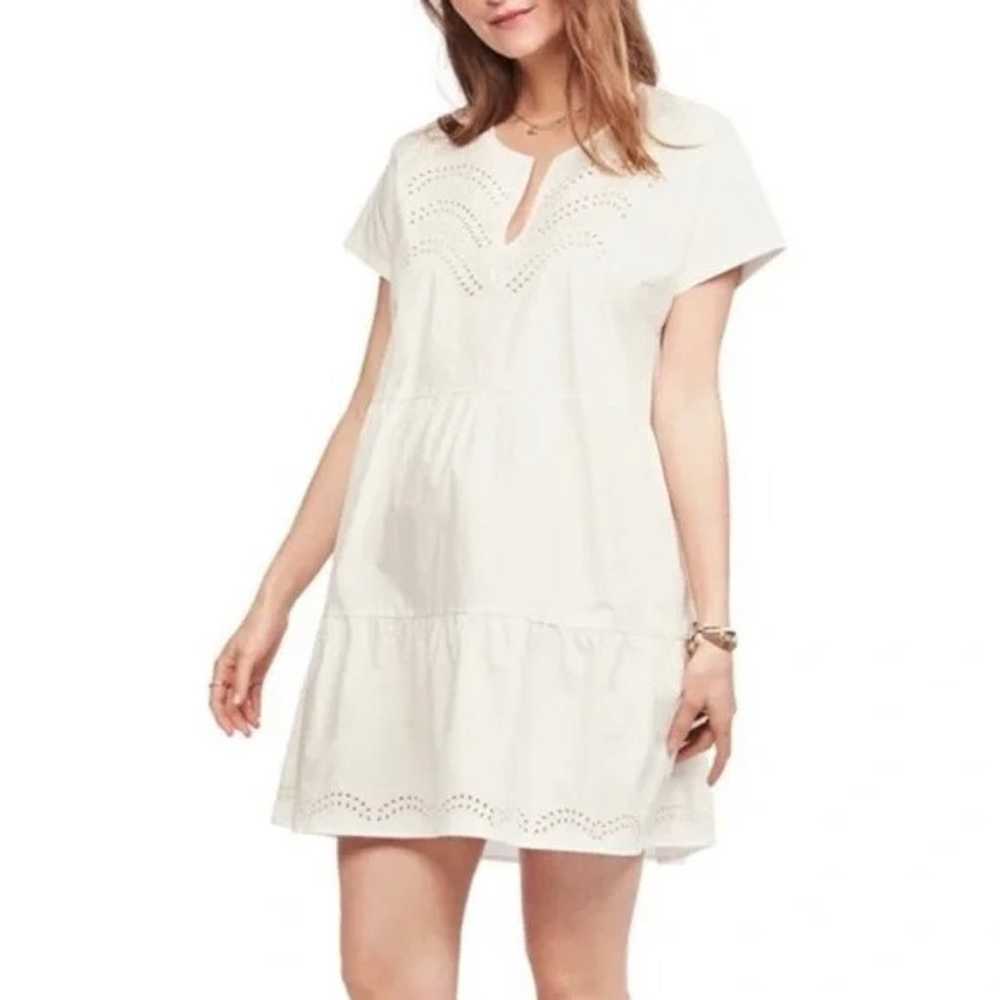 Hatch Jenni Eyelet Dress in White - image 1