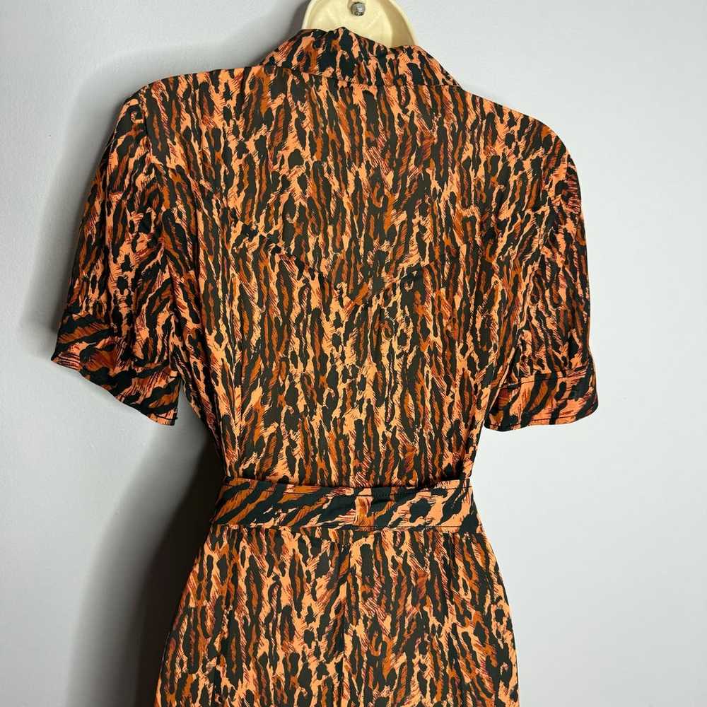 SANDRO Eliza Animal-Print Belted Midi Shirtdress - image 7