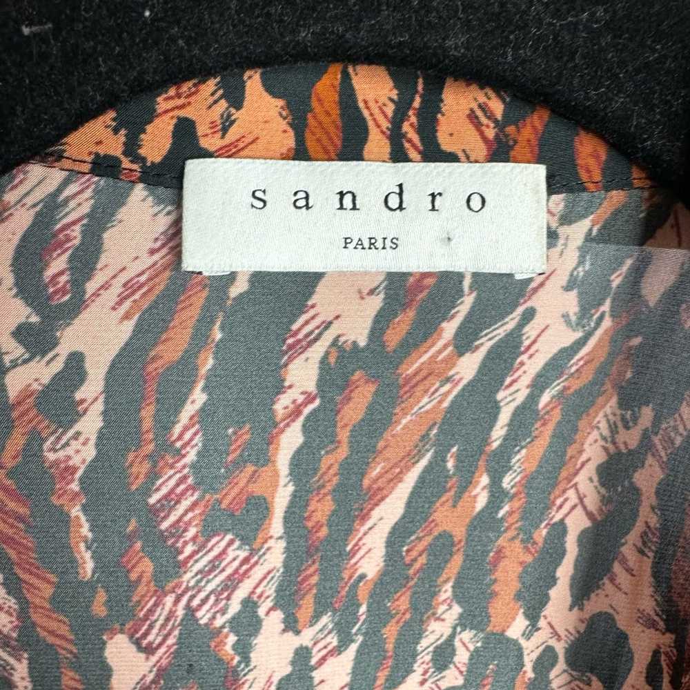 SANDRO Eliza Animal-Print Belted Midi Shirtdress - image 9