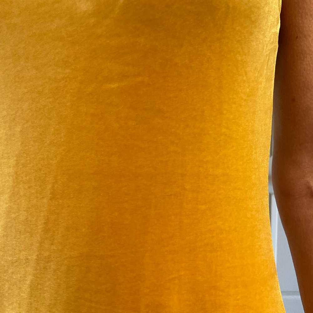 Polo Ralph Lauren One-Shoulder Velvet Gold Stretc… - image 9