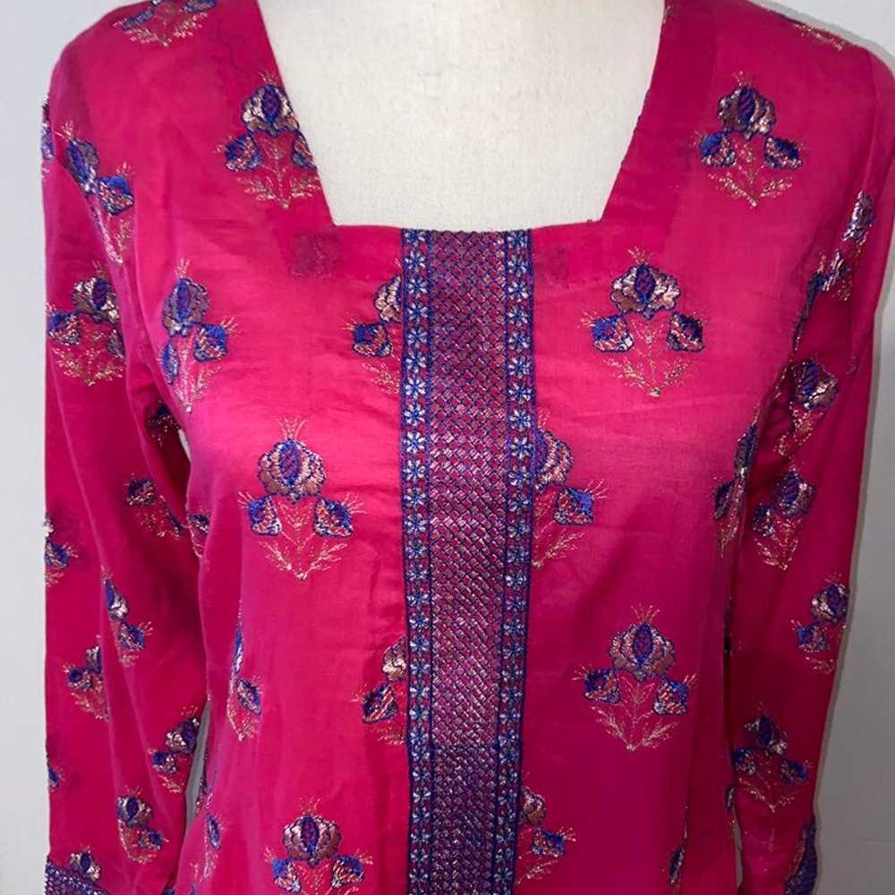 Pakistani Indian Three pieces Suit.Brand Bareeze.… - image 4