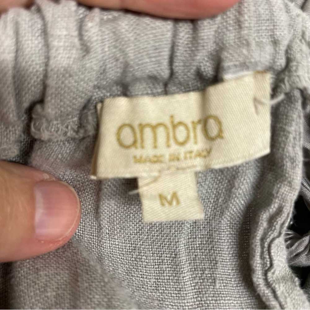 Ambra Italian Linen Dress Womans Size Medium Slee… - image 5
