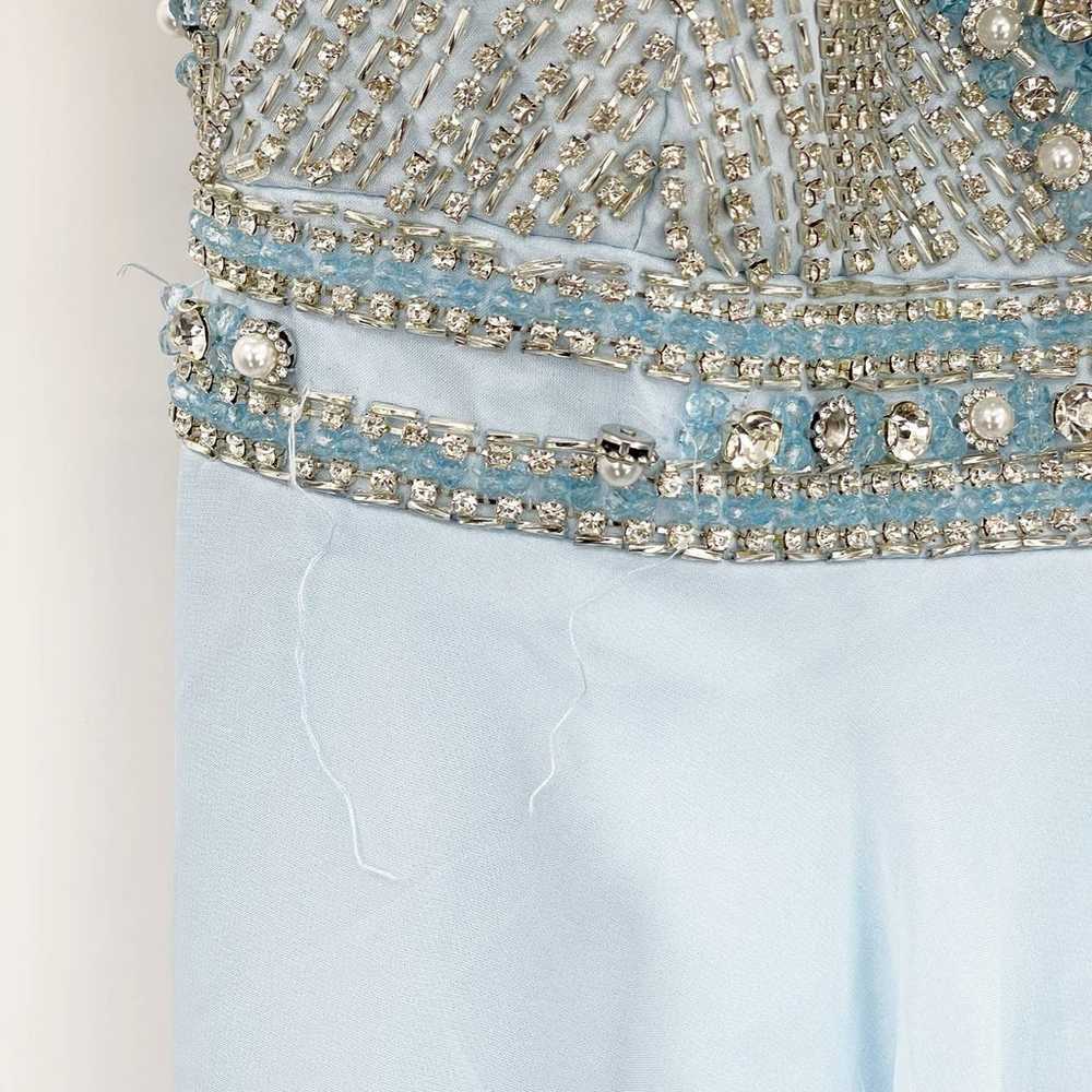 Mac Duggal Long Party Elsa Gown Beaded Bodice Ice… - image 9