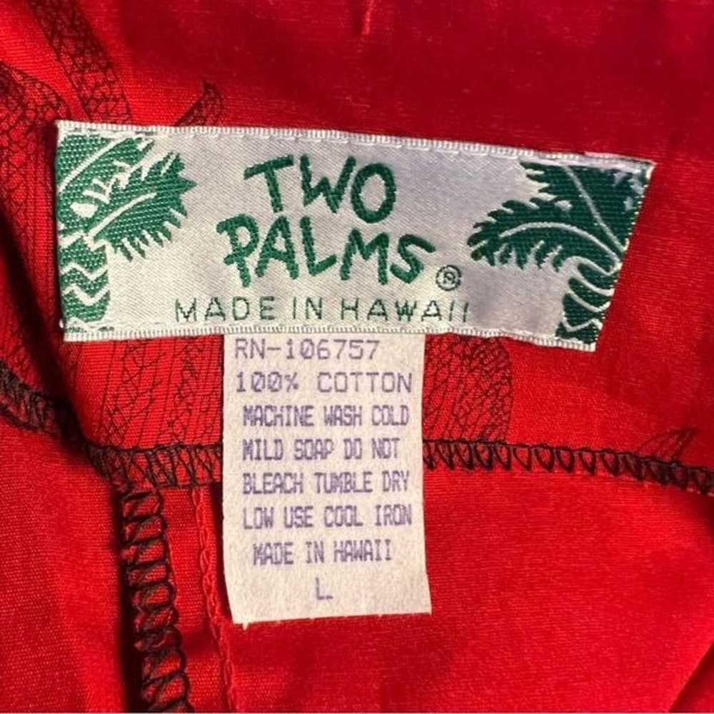 Vintage Two Palms Monstera Ceres Red Cotton Puff … - image 12