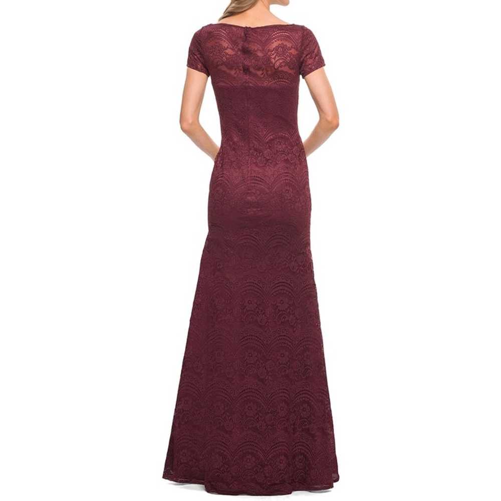 La Femme Garnet Lace Gown Size 14 Nwot $465 - image 2