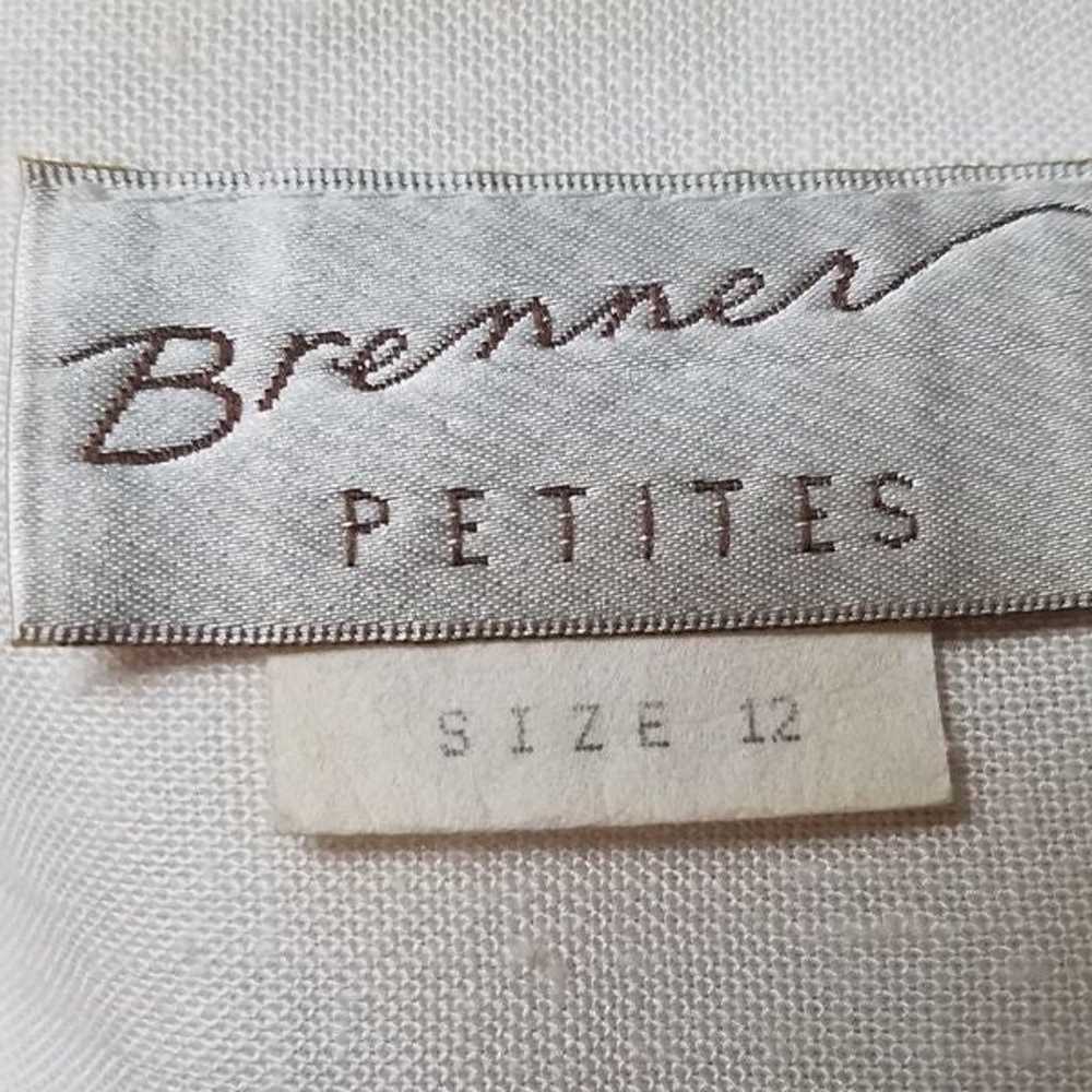 VINTAGE 70s Brenner Pink Embroidered Belted Dress - image 10