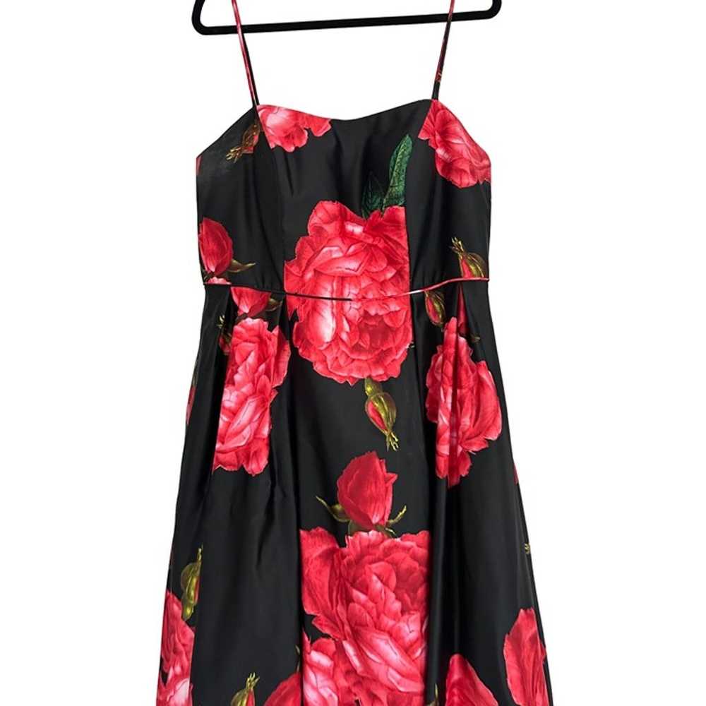 CAMILLE LA VIE Floral Black Rose Gown Sz 14W - image 10