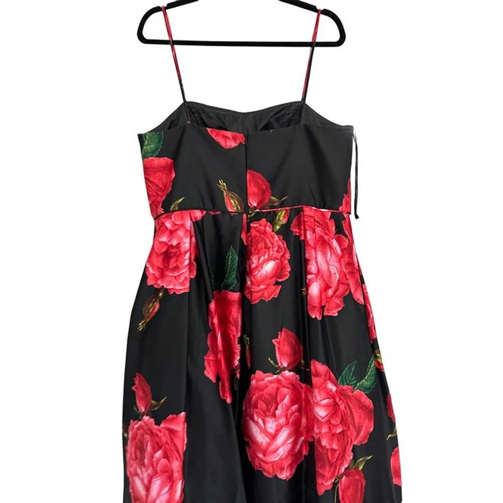 CAMILLE LA VIE Floral Black Rose Gown Sz 14W - image 8