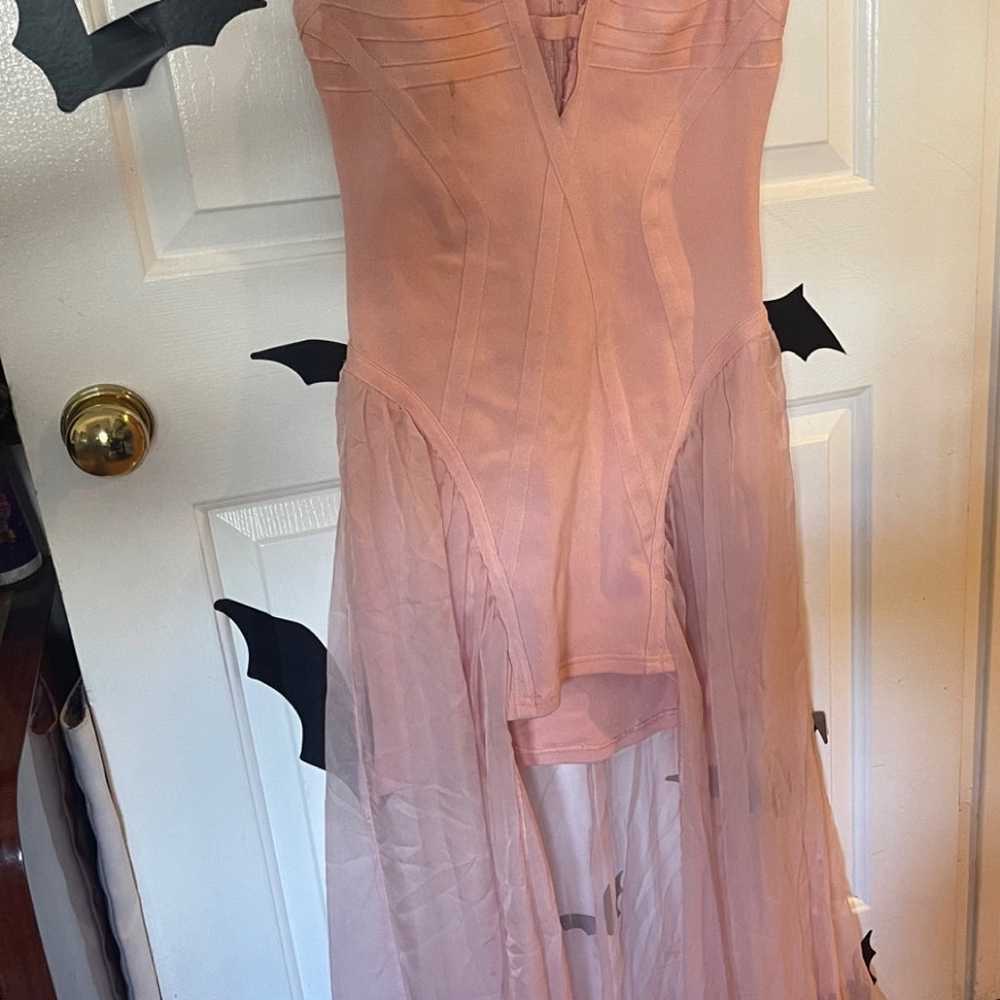 Vintage UNIF pink “godspeed” bodycon dress - RARE - image 1