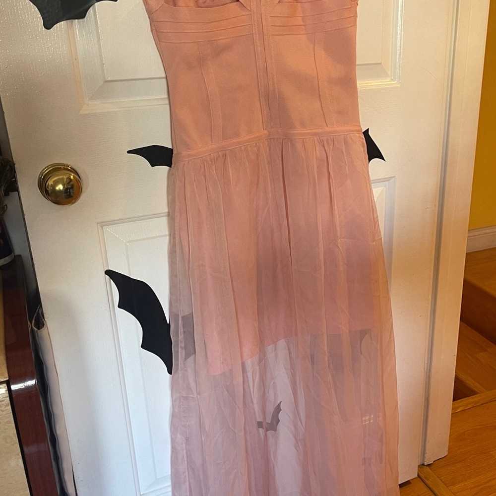 Vintage UNIF pink “godspeed” bodycon dress - RARE - image 2