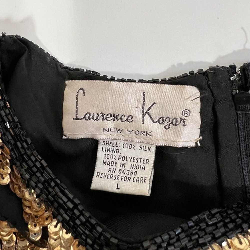 Vintage LAURENCE KAZAR Gown Dress Short Sleeve Em… - image 6