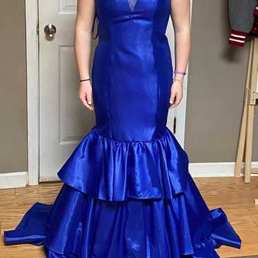 Royal blue pageant/prom dress - image 1