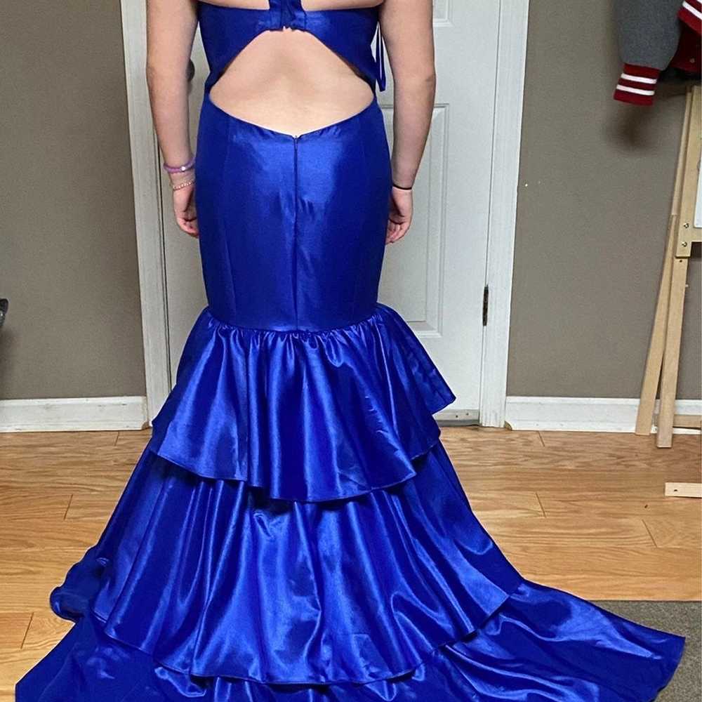 Royal blue pageant/prom dress - image 2