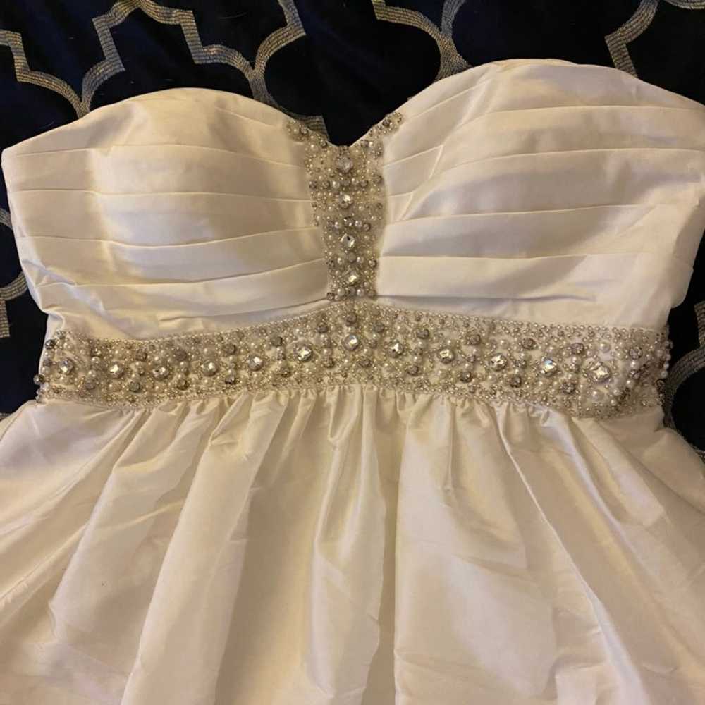 Beaded Short Wedding Gown - image 3
