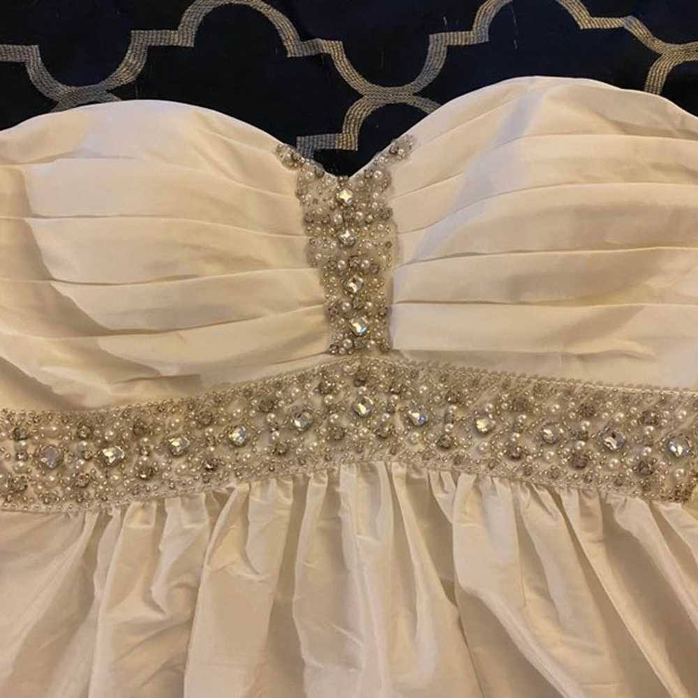 Beaded Short Wedding Gown - image 5