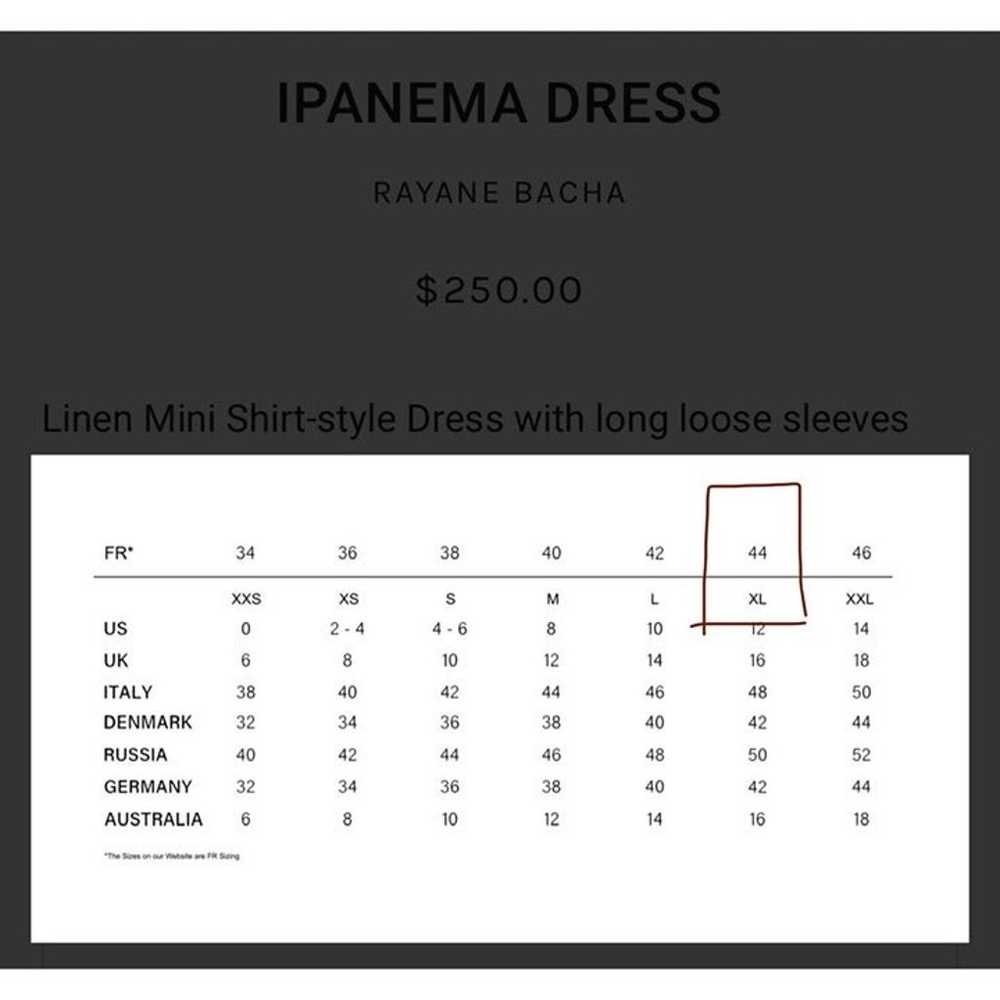 Rayane Bacha Ipanema Linen Mini Dress - image 10