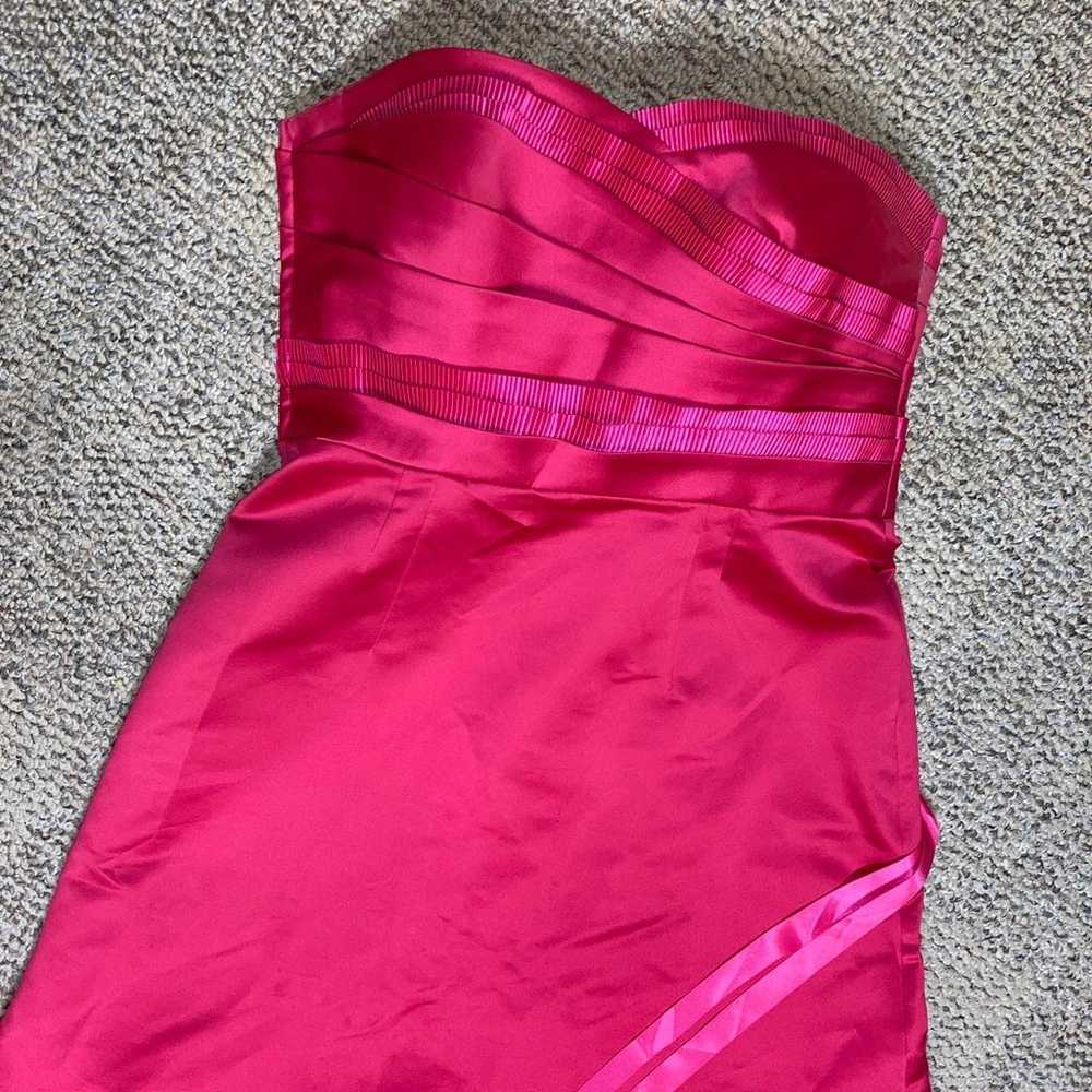 Gorgeous Fuchsia Pageant Dress Plus Size Lace Up … - image 3