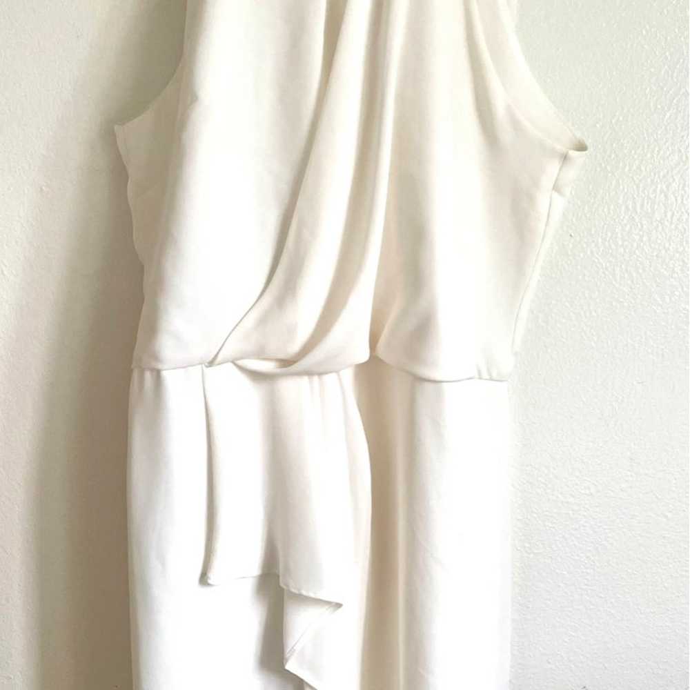 Halston halter dress in white - image 3