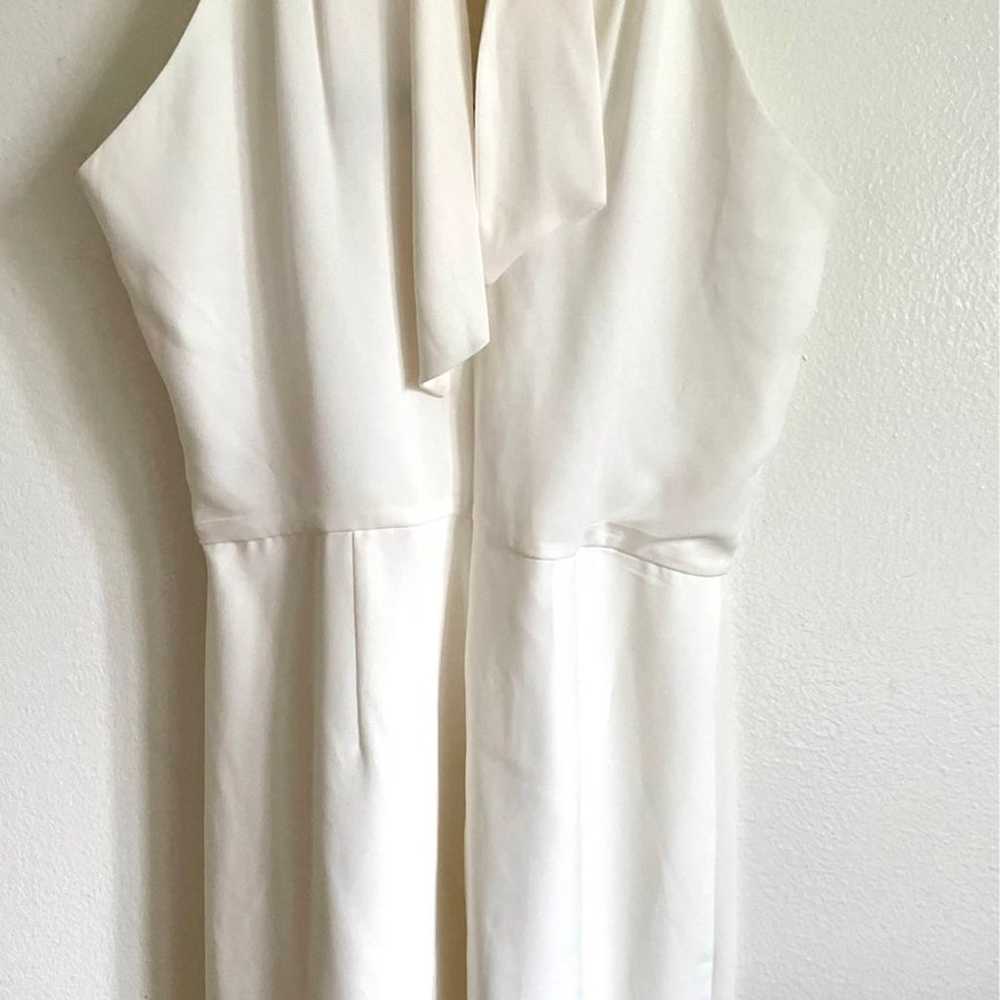 Halston halter dress in white - image 4