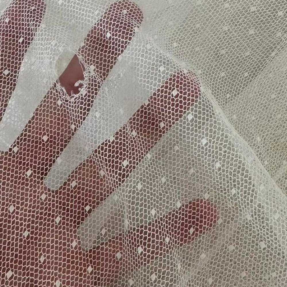 VTG lace mesh wedding dress set - image 3