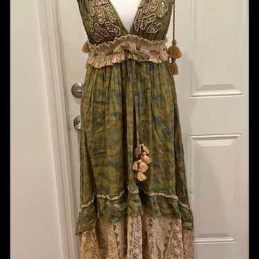 BoHo green dress - image 1