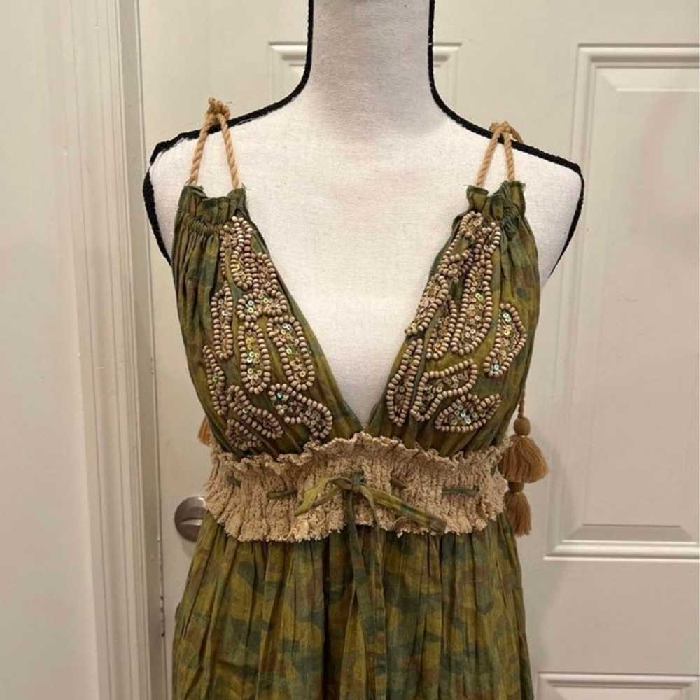 BoHo green dress - image 2