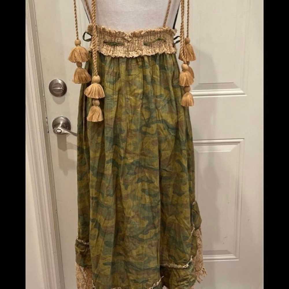 BoHo green dress - image 6