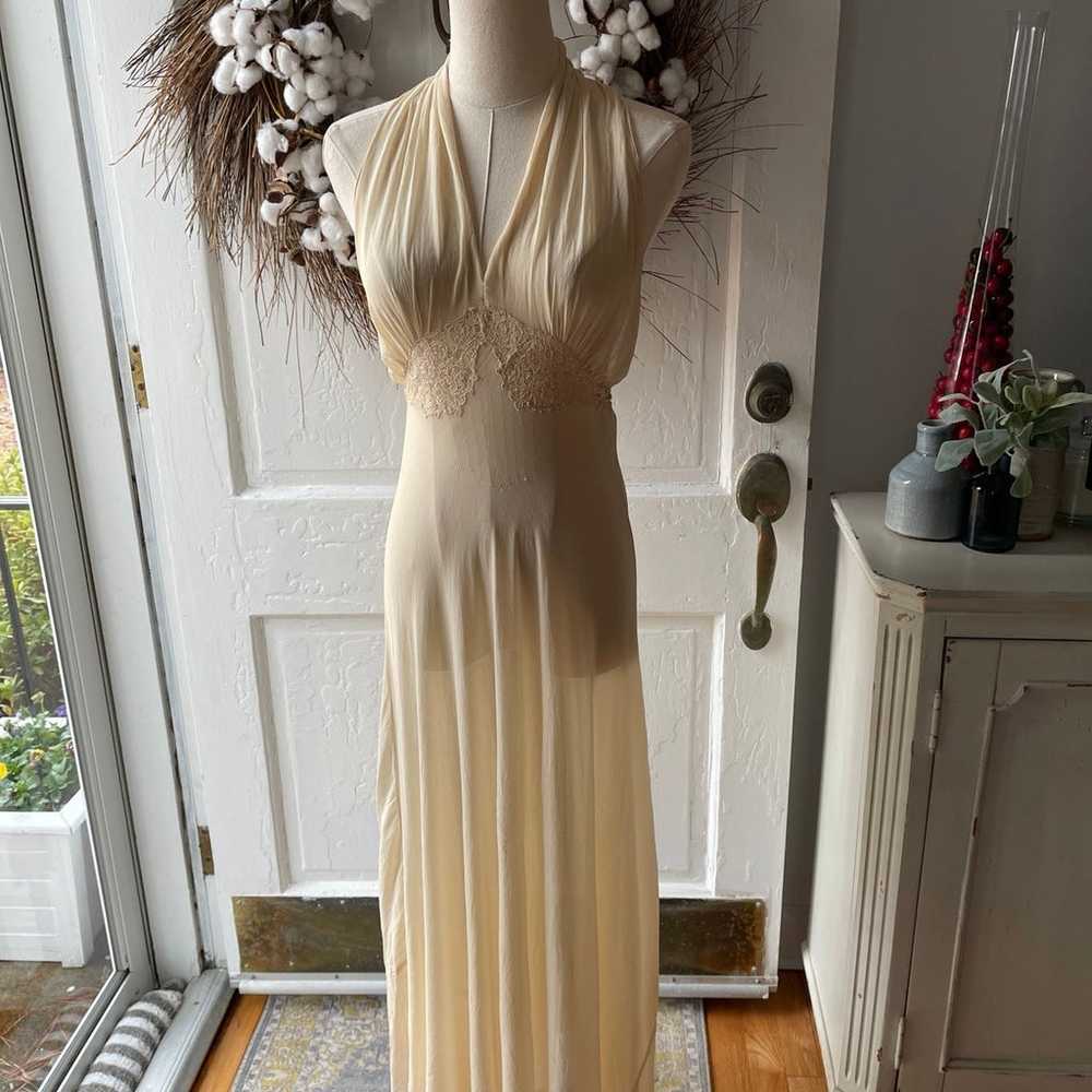 Vintage 1930’s Silk Night Gown! - image 1
