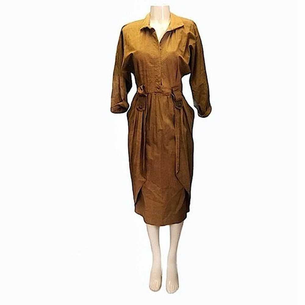 Rabbit Vintage Designs Tailored Style Rust Dress - image 1