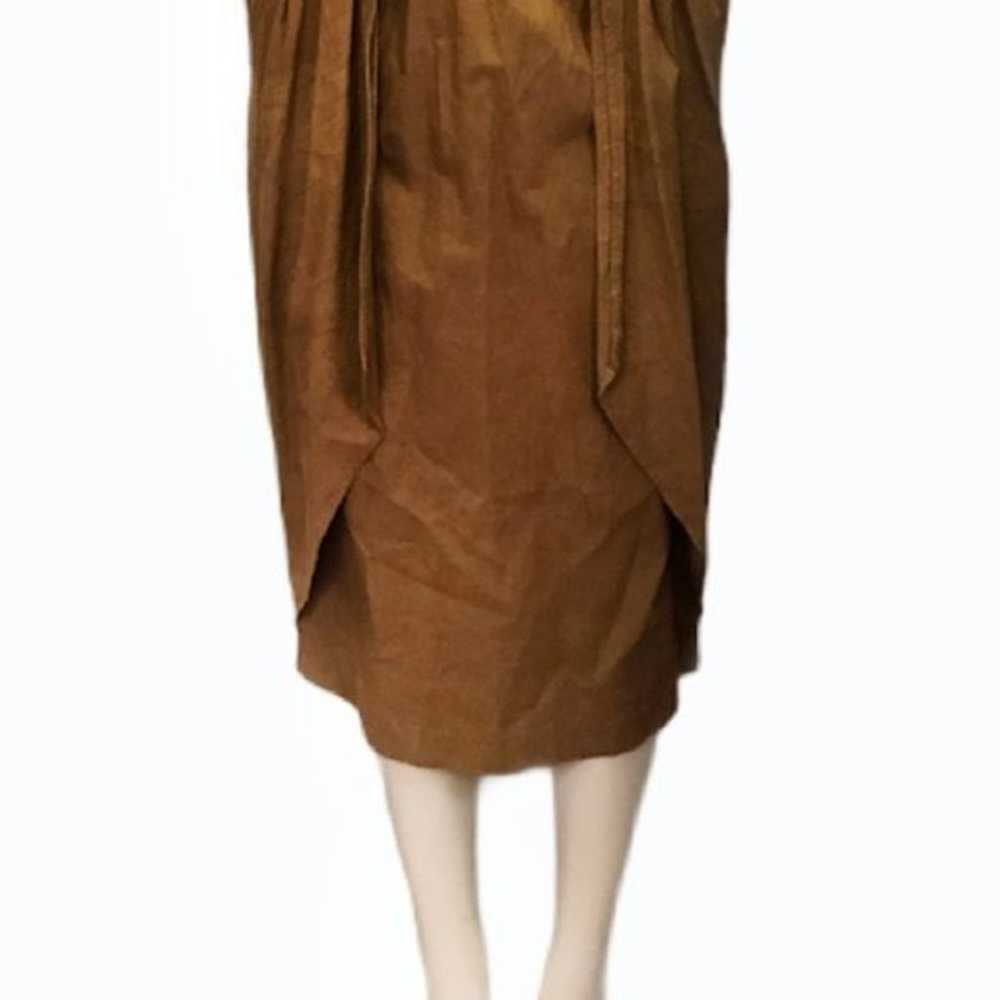 Rabbit Vintage Designs Tailored Style Rust Dress - image 3