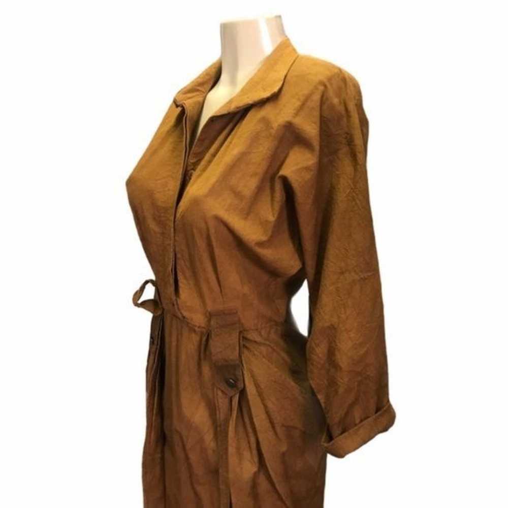Rabbit Vintage Designs Tailored Style Rust Dress - image 5