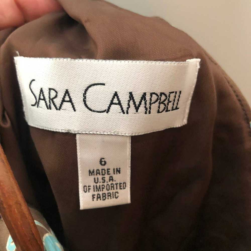 NWT Sara Campbell brown wrap dress - image 7
