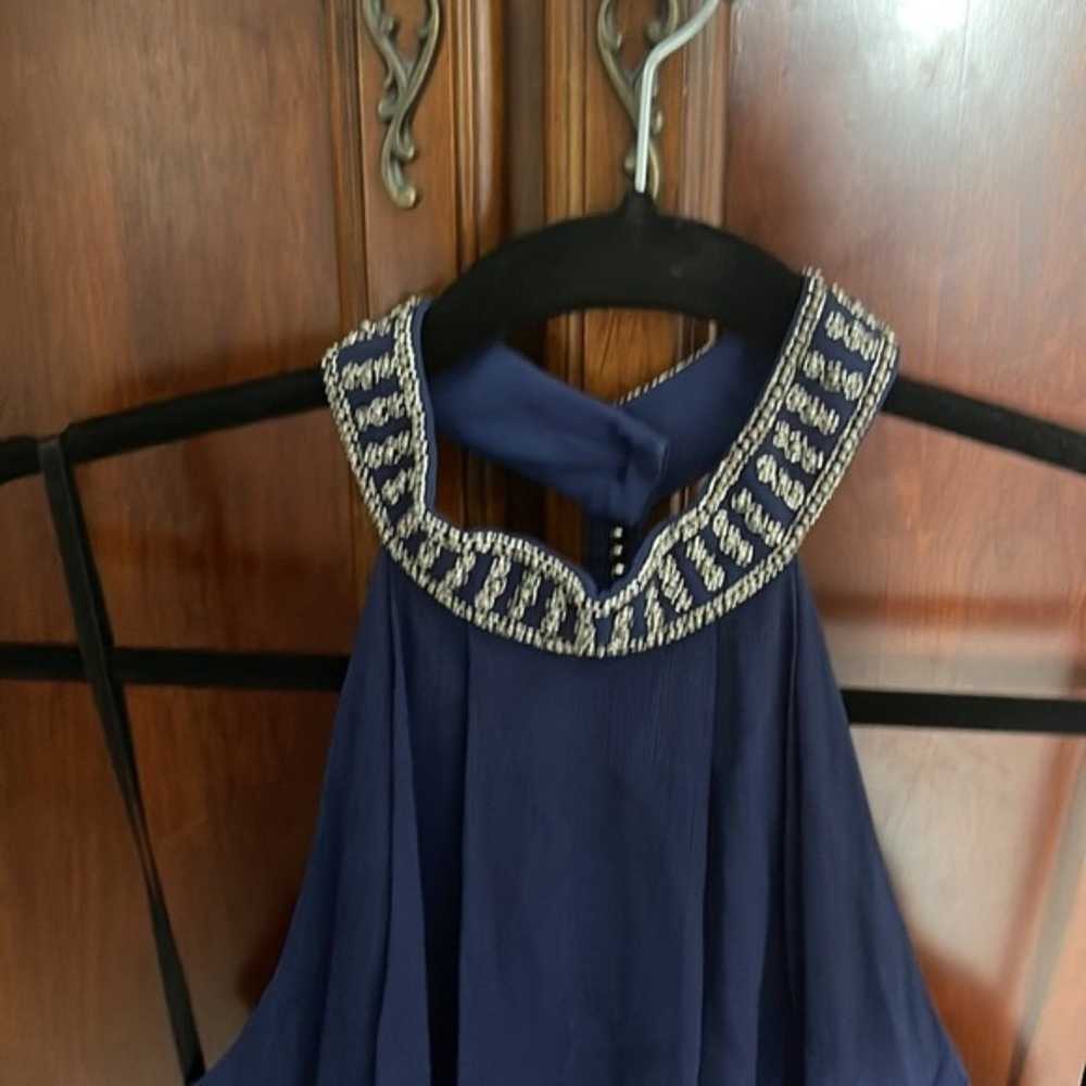 NBD Revolve Lourdes Navy Embellished Mini Dress - image 7
