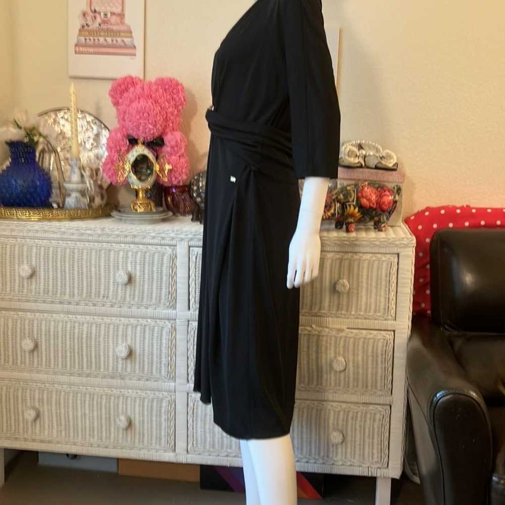 Sonia Rykiel plunging neckline knee length dress … - image 6