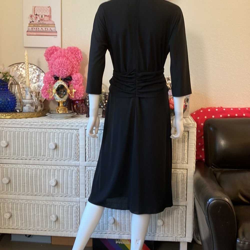 Sonia Rykiel plunging neckline knee length dress … - image 9