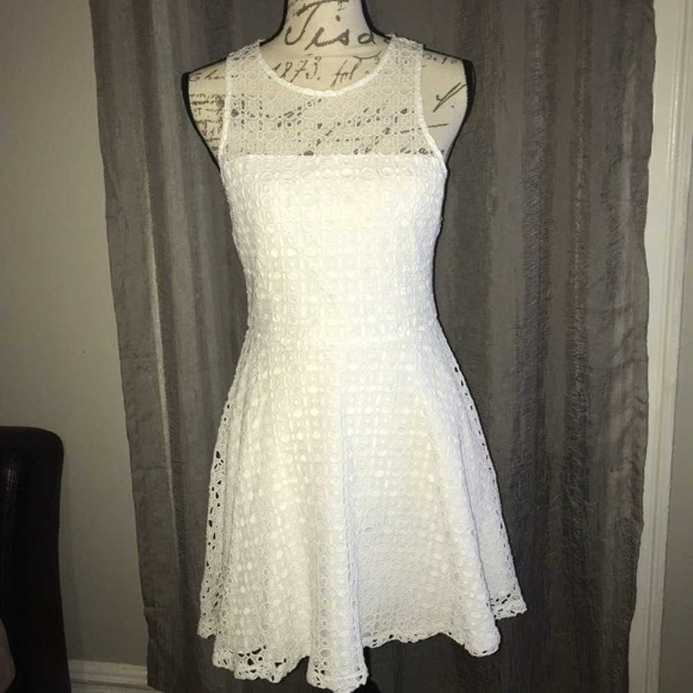 White Crochet Lace Dress - image 3