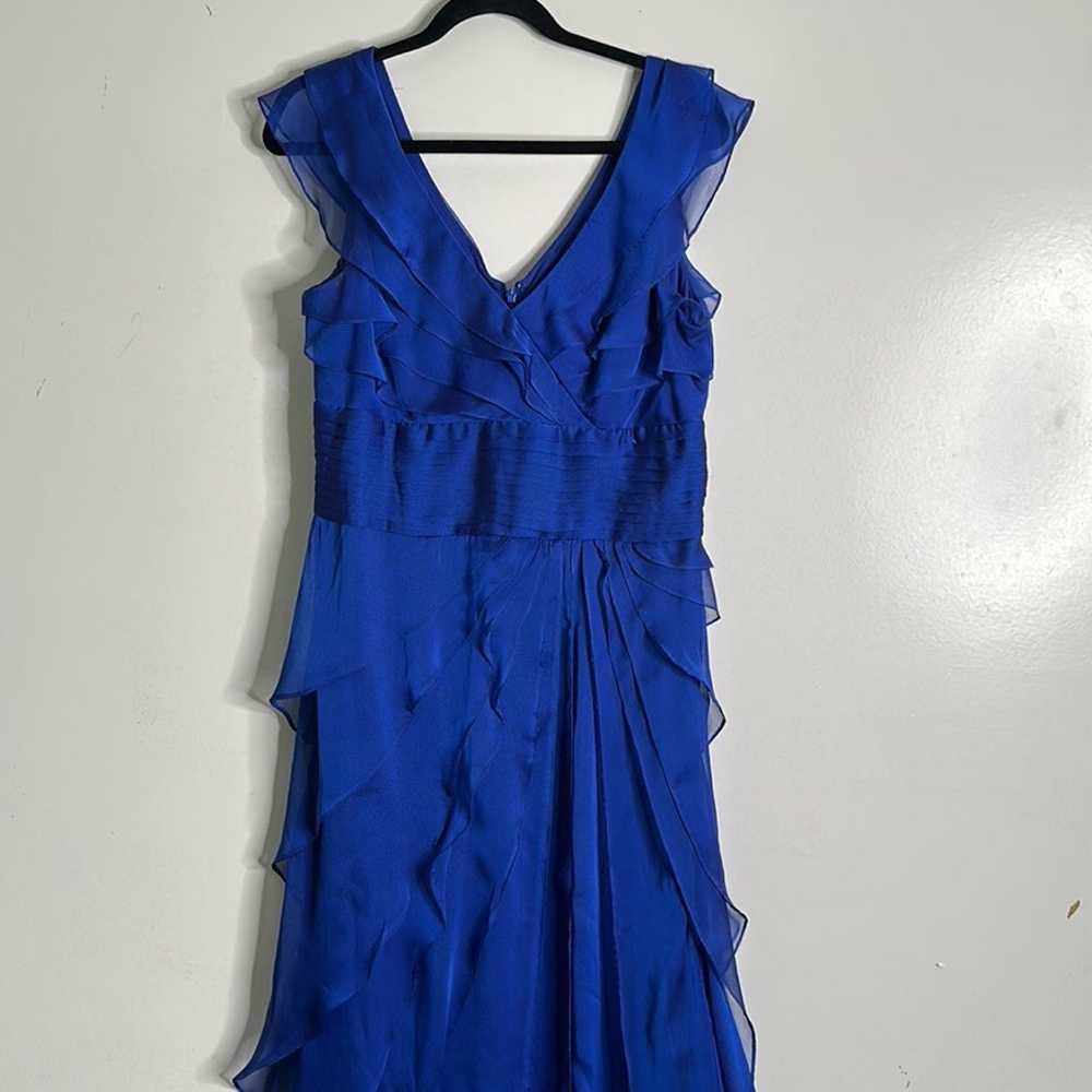 Adrianna papell blue gown size 12 - image 5
