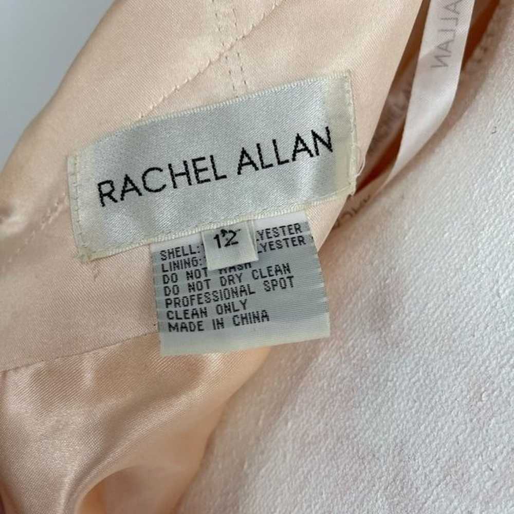 Rachel Allan light peach stoned bodice with sheer… - image 7