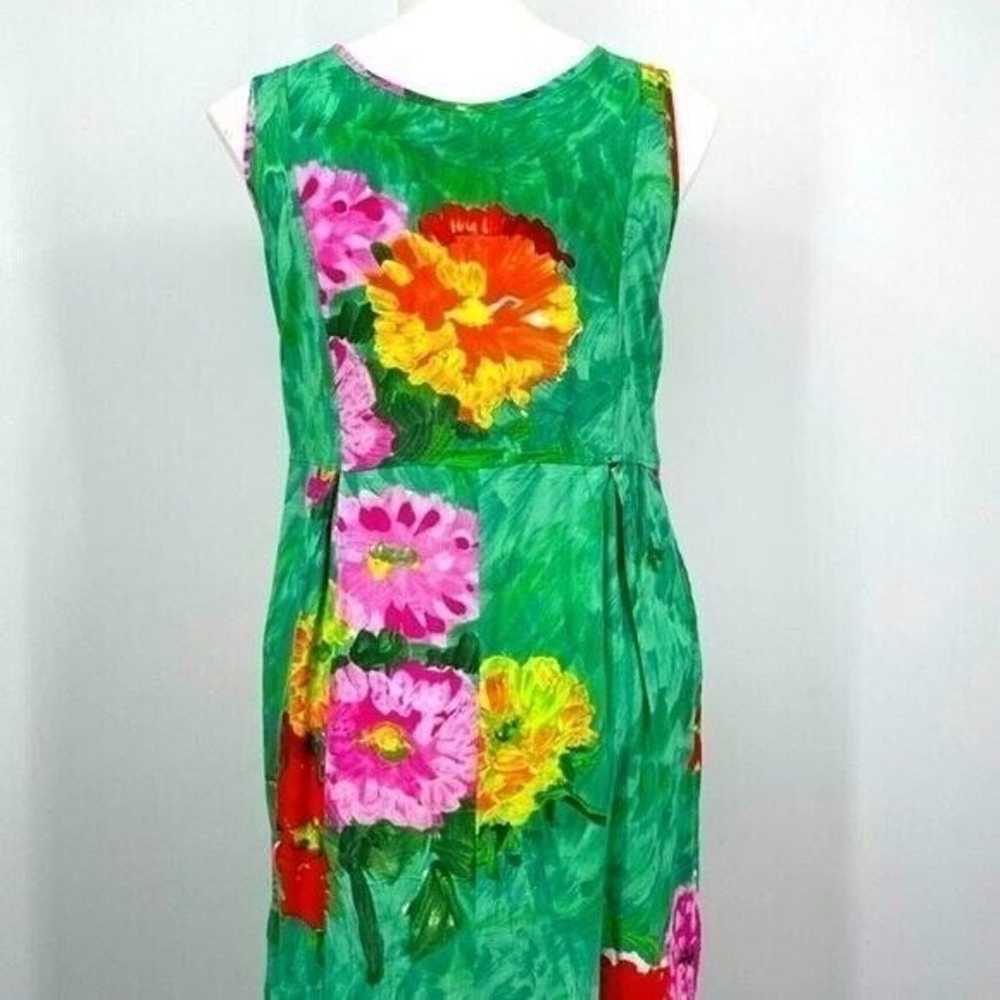 Vintage Jams world green maxi midi dress with pai… - image 5