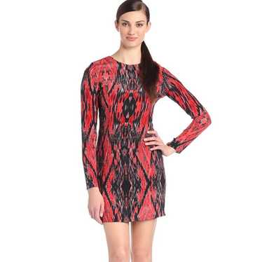 Parker 100% Silk Yolanda Iguana red print dress