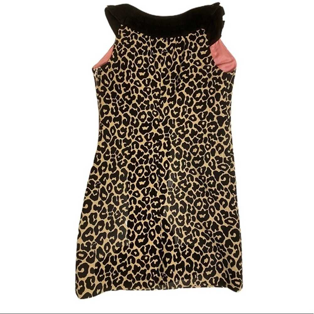 Leopard Print Brielle Sleeveless Shift Dress NWOT - image 3