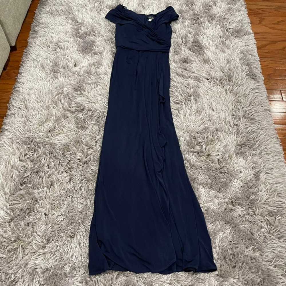La Femme 26519 Blue Gown US 2 NWOT - image 2