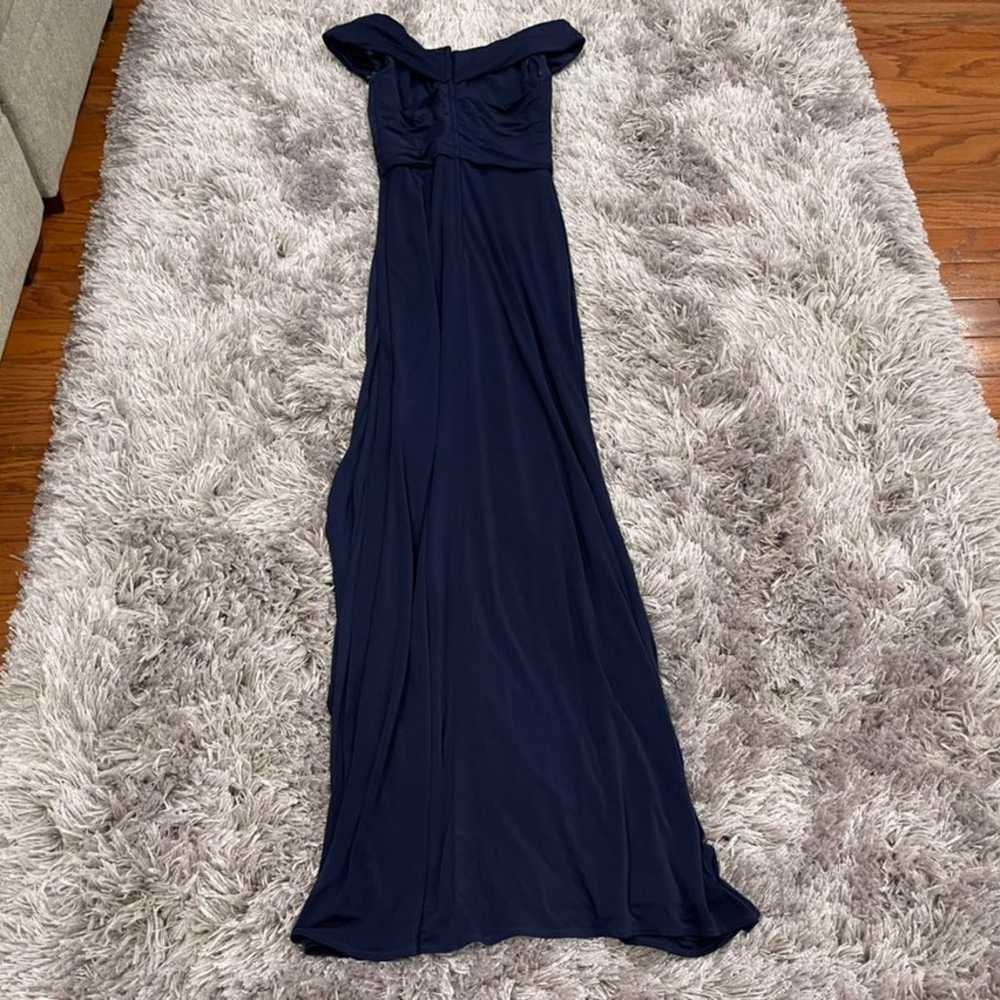 La Femme 26519 Blue Gown US 2 NWOT - image 3