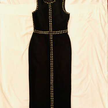 Ann Mashburn Fitted Black Studded Dress - image 1