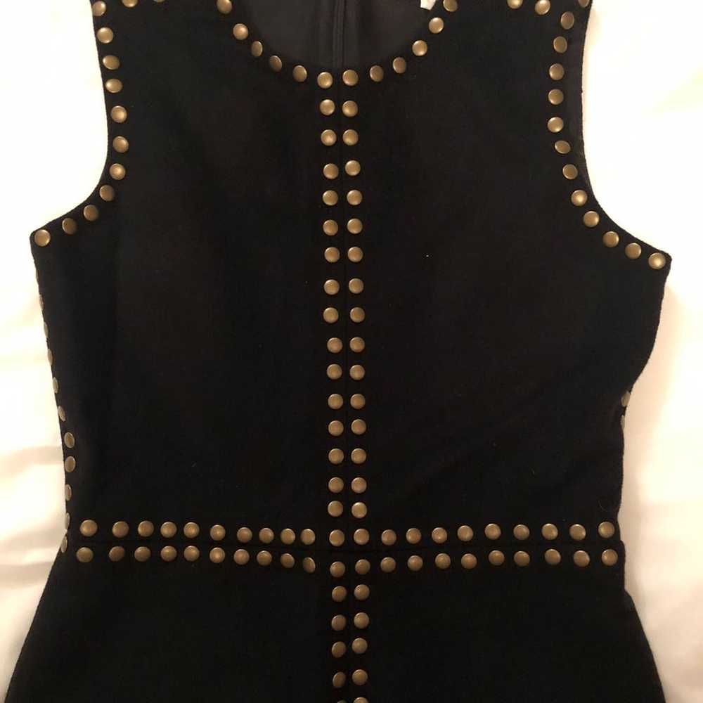 Ann Mashburn Fitted Black Studded Dress - image 3