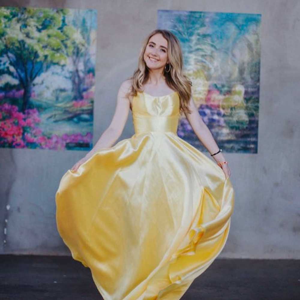 Golden Yellow Prom Dress - image 1