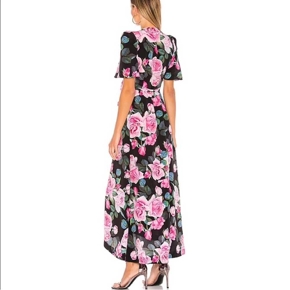 Selkie Rose Floral Upper East Wrap Maxi Dress XS - image 2