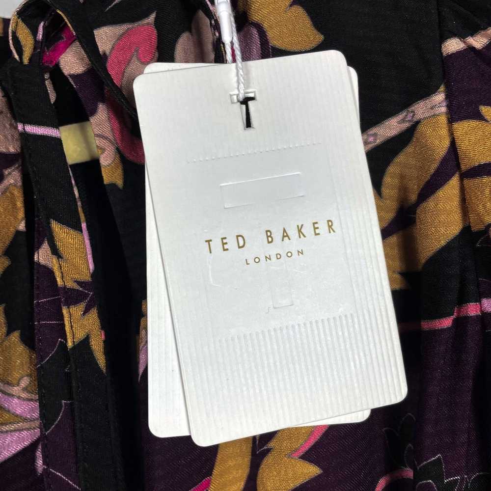 New Ted Baker Rhabia Mini Dress Purple Paisley Ba… - image 12