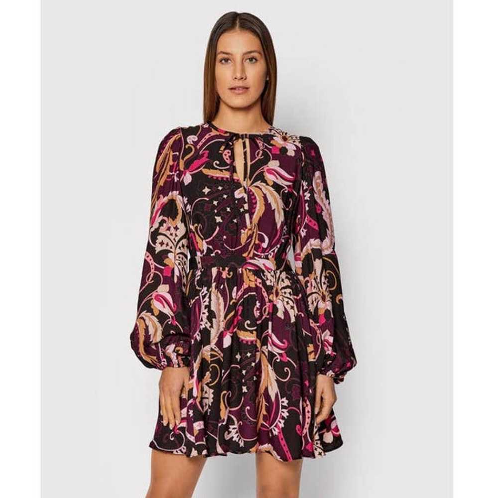 New Ted Baker Rhabia Mini Dress Purple Paisley Ba… - image 2