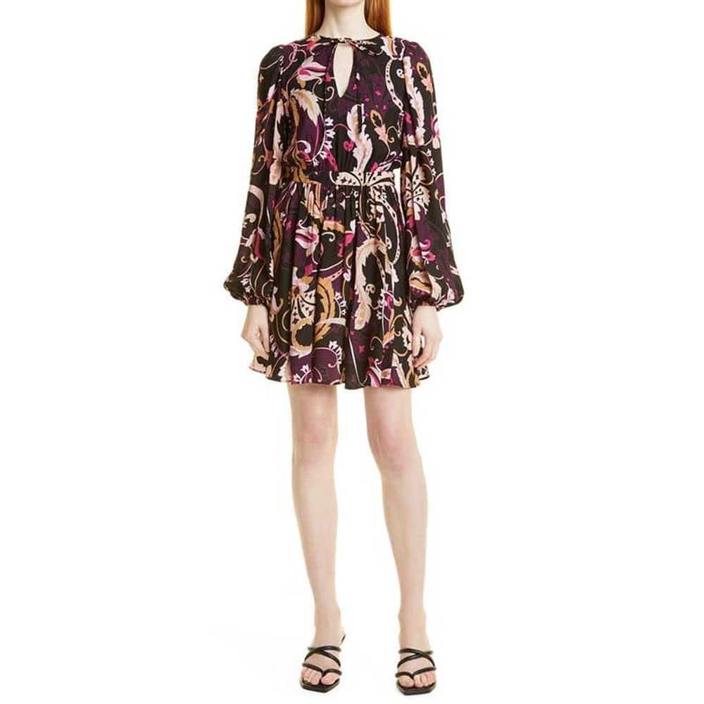 New Ted Baker Rhabia Mini Dress Purple Paisley Ba… - image 3